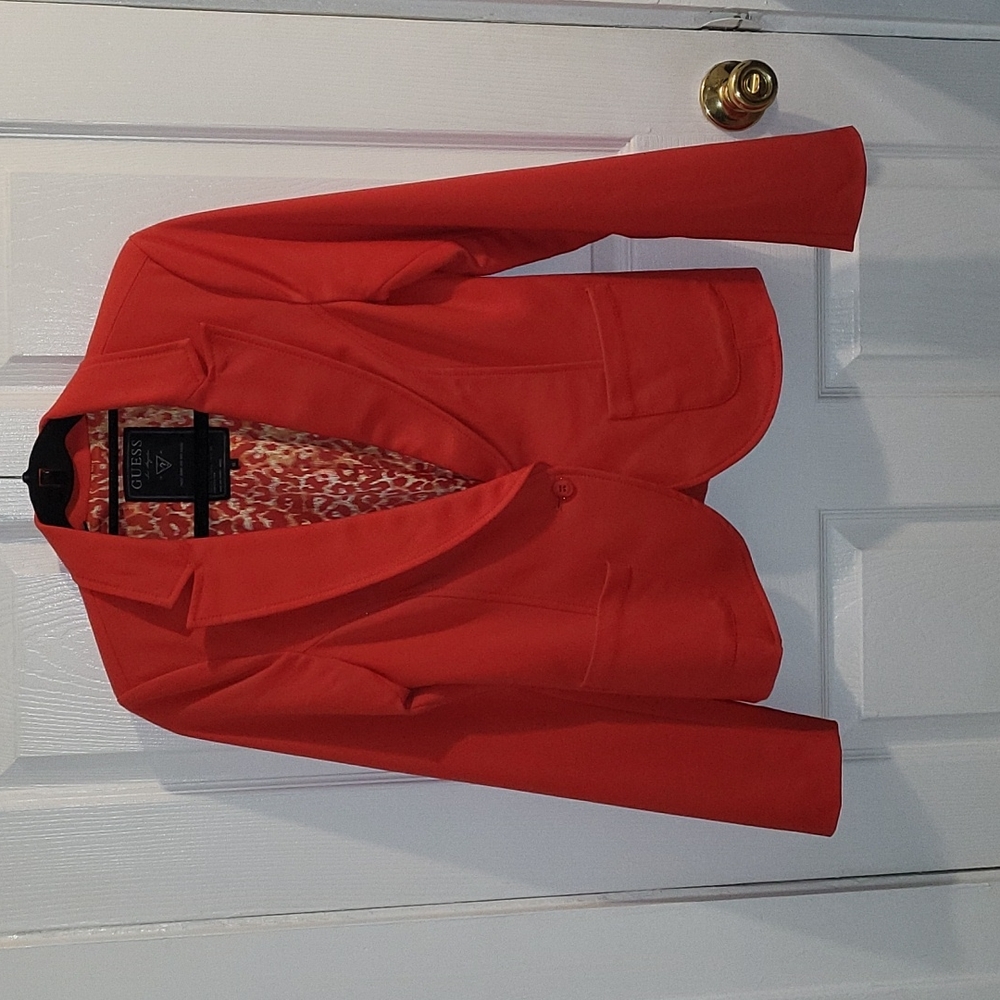 Red Guess Blazer